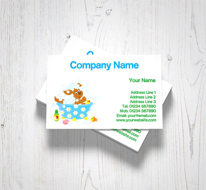 pet grooming business cards