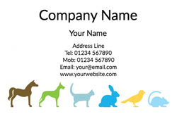 veterinary business cards