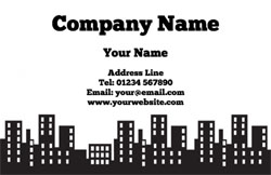 office blocks business cards