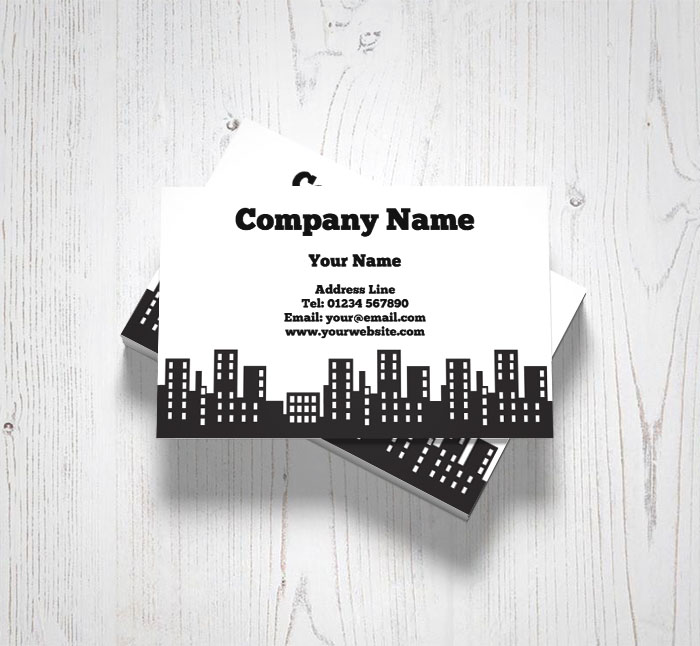 office blocks business cards