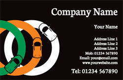 three cars business cards