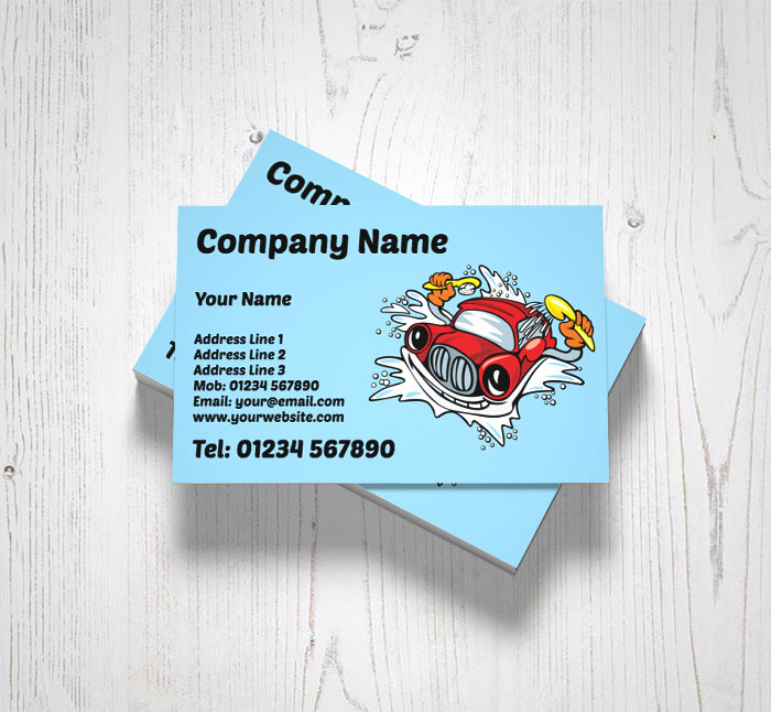 hand car wash business cards