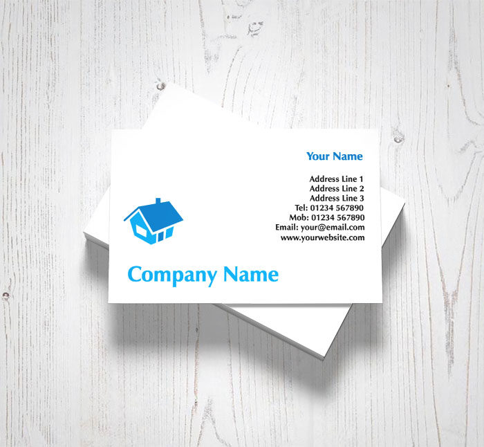 blue roof business cards