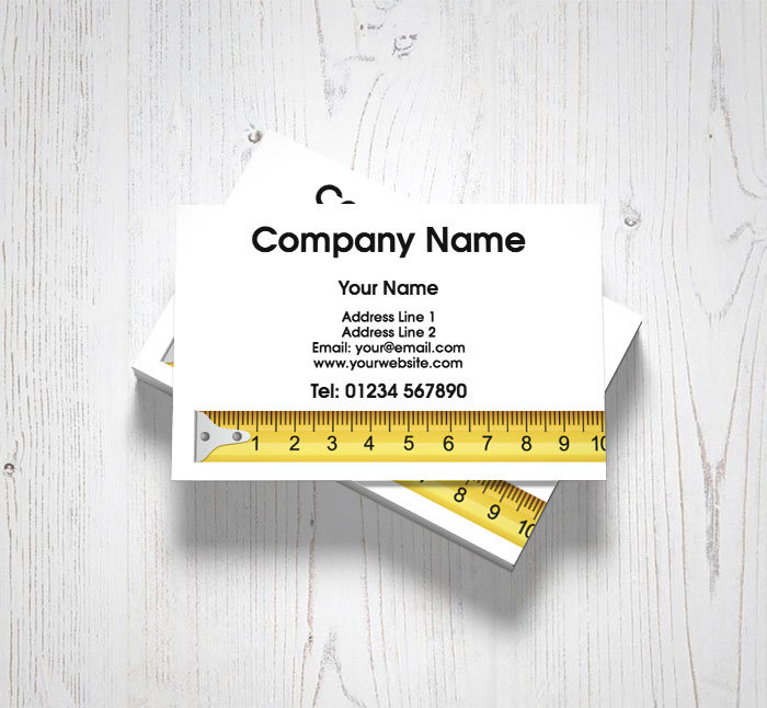 measuring tape business cards
