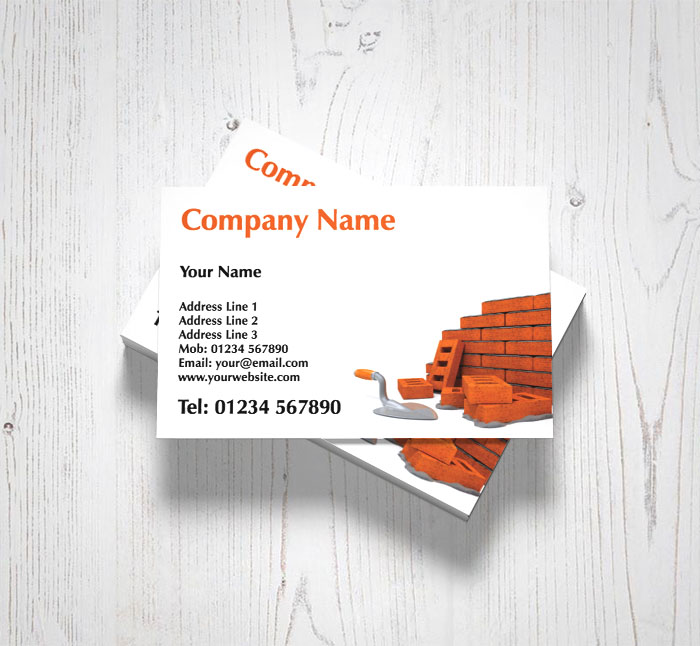 bricklaying business cards