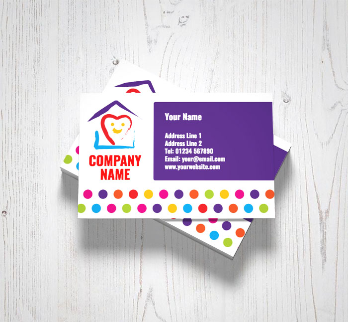 heart and house business cards