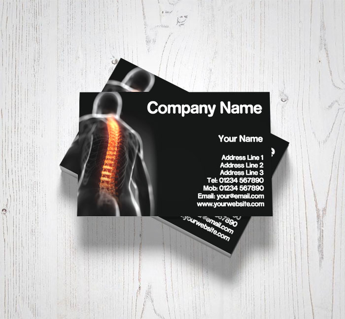 backache business cards