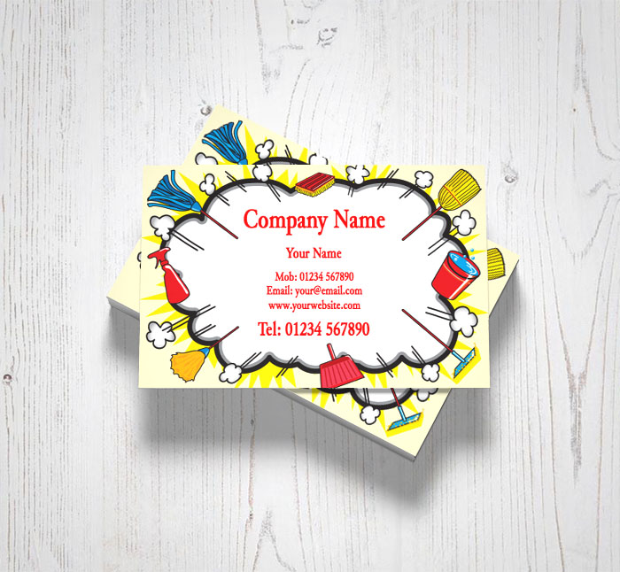 cleaning cloud burst business cards