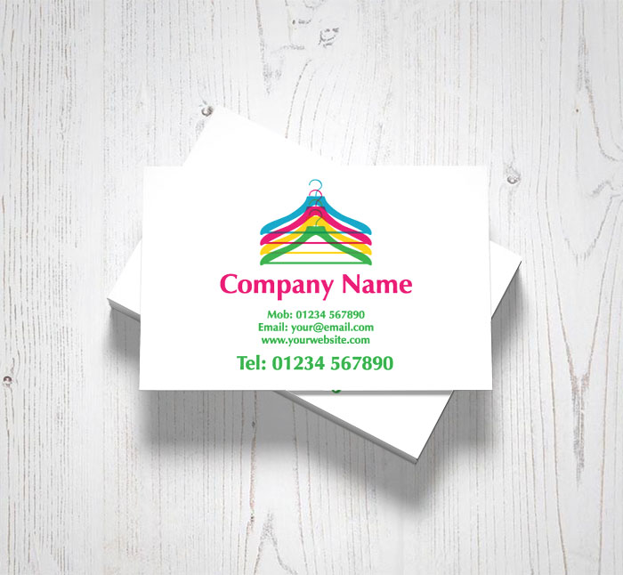 clothes hangers business cards