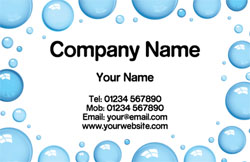 cleaning bubbles business cards