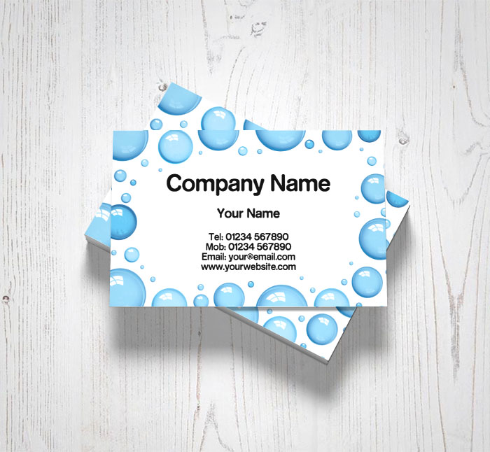 cleaning bubbles business cards
