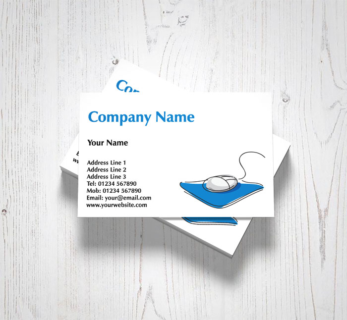 mouse and mat business cards