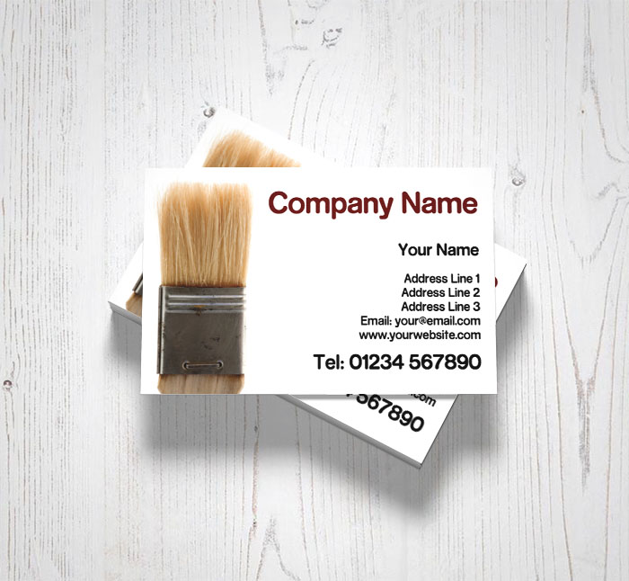 paintbrush business cards