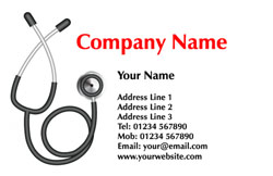 stethoscope business cards