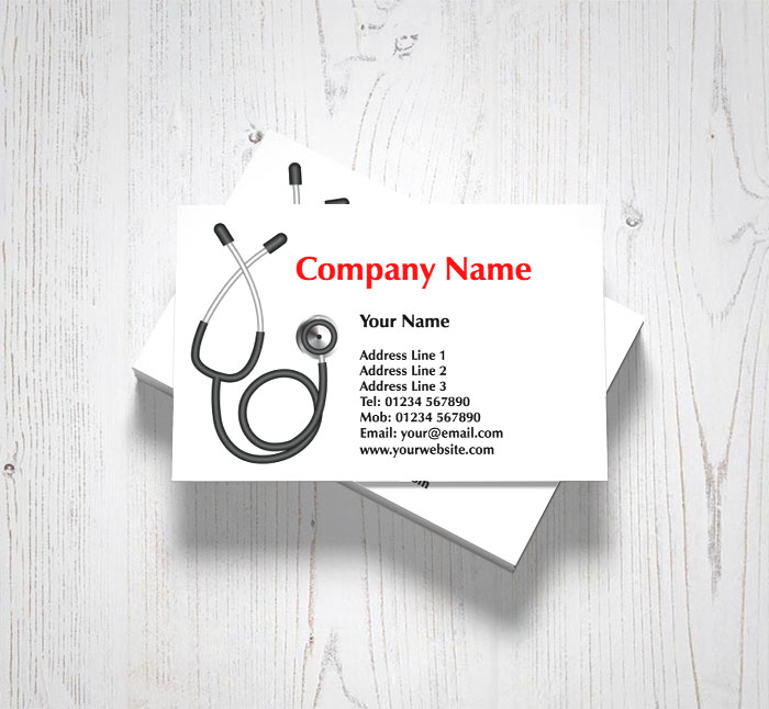 stethoscope business cards