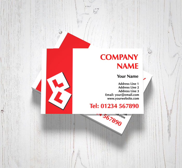 L plate business cards