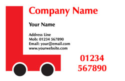 L plate car business cards