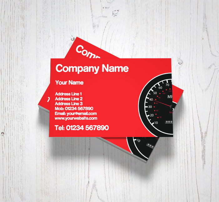 speedometer business cards