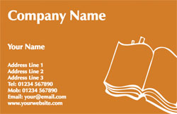 text book business cards