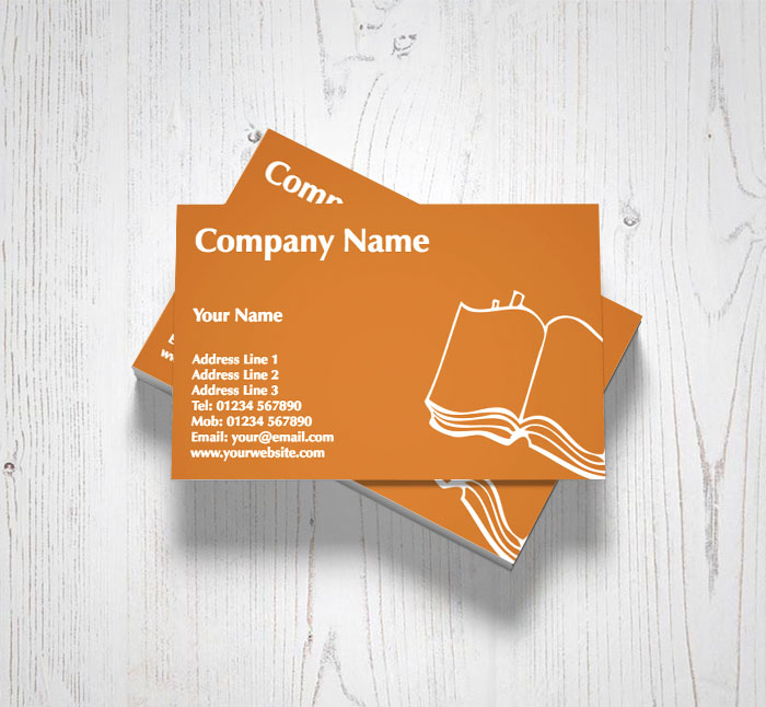 text book business cards