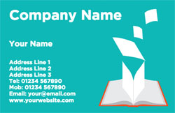 open book business cards