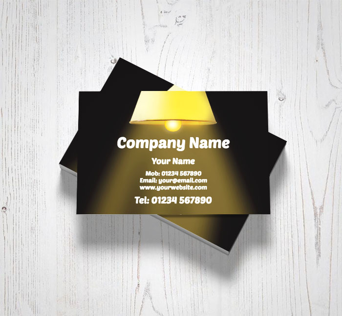 lights on business cards