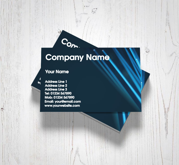 optical fibres business cards
