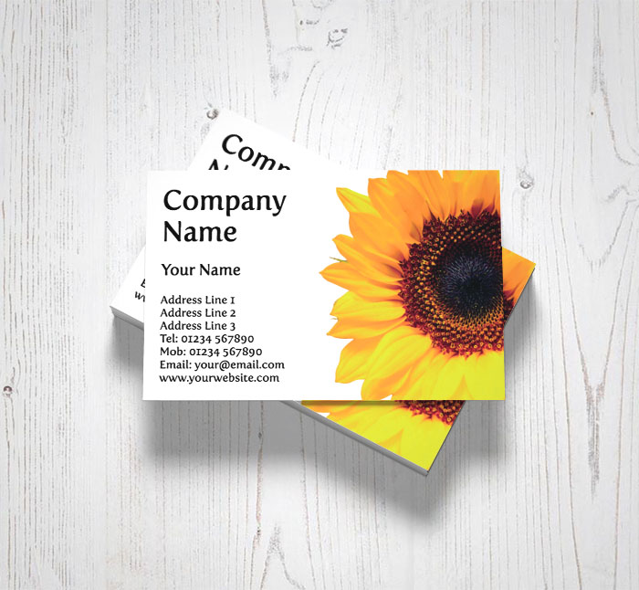 sunflower business cards