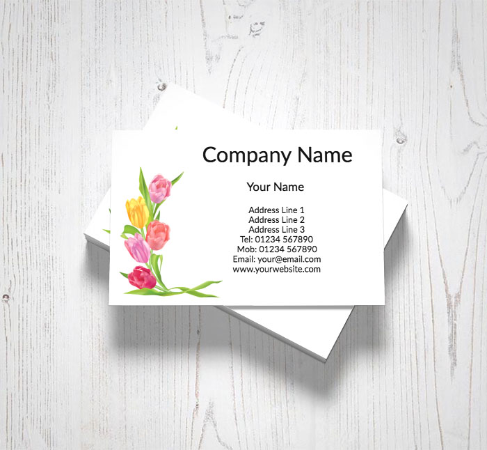 tulips business cards
