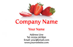 strawberries business cards