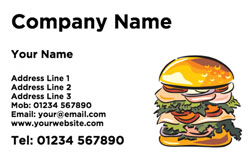 burger business cards