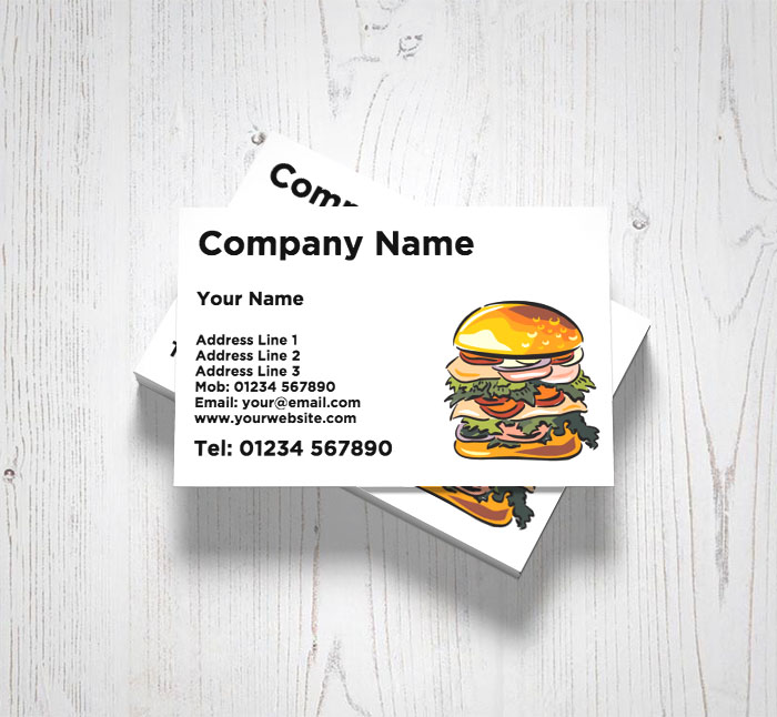 burger business cards