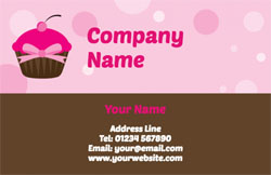 spotty cupcakes business cards