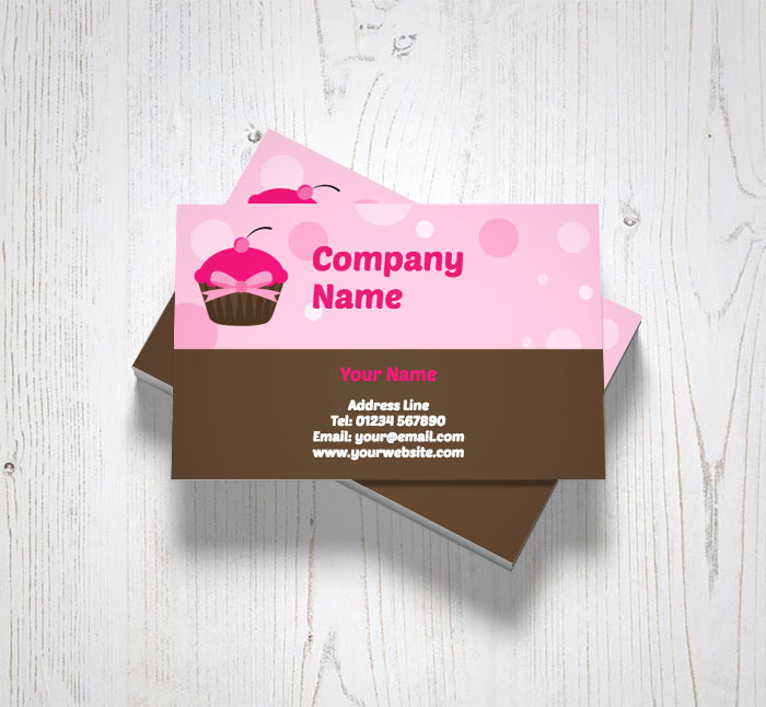 spotty cupcakes business cards