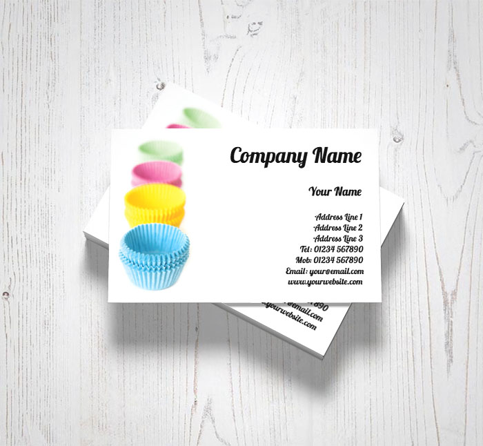 cupcake cases business cards