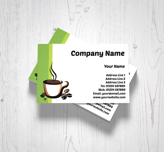 coffee and beans business cards