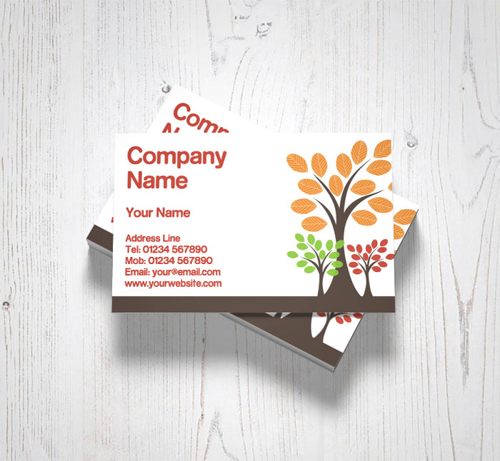 three trees business cards