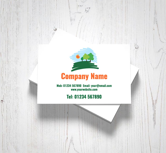 countryside sketch business cards