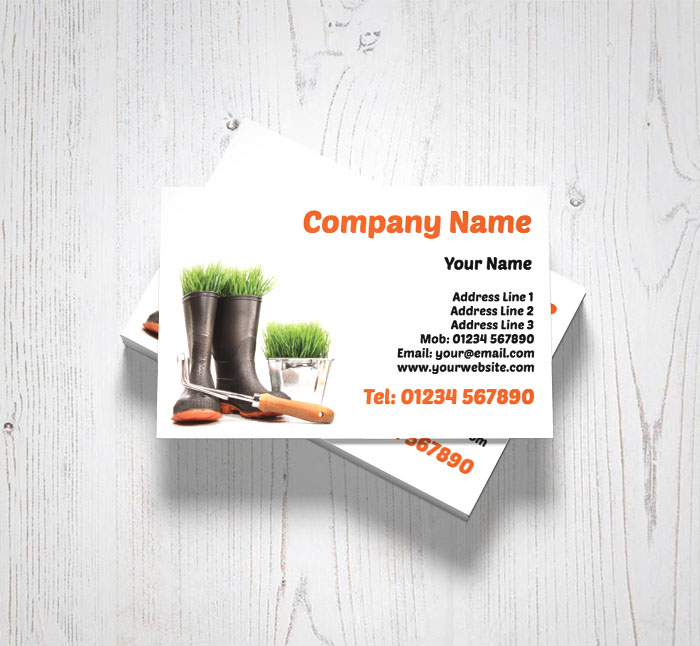 wellington boots business cards