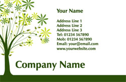 spring tree business cards