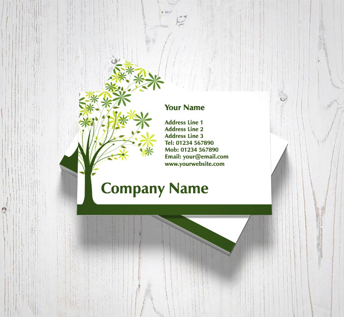spring tree business cards