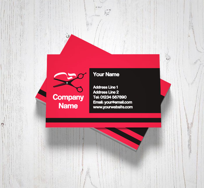 hairdressing business cards