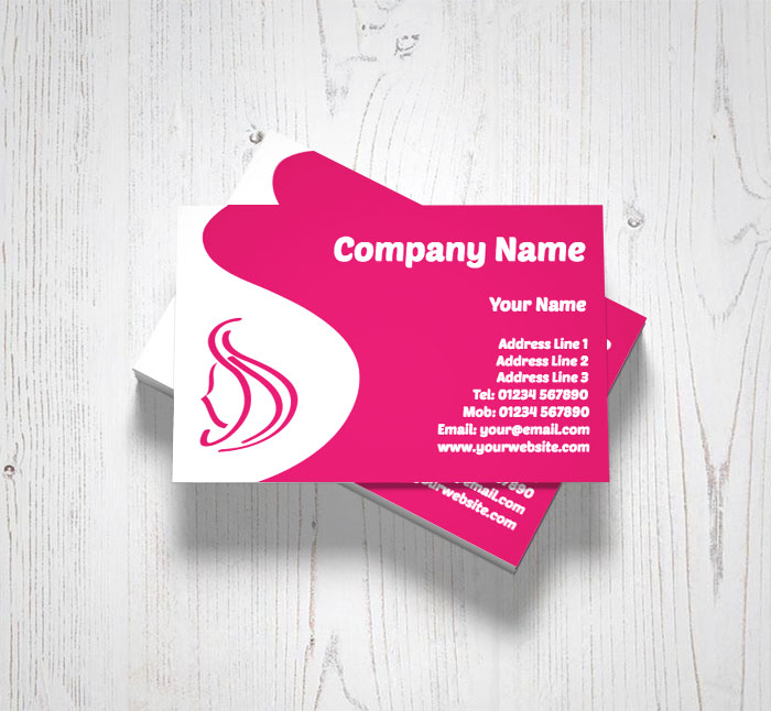 hairdressing icon business cards