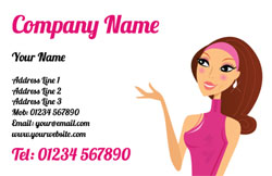 pampered lady business cards