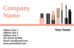 makeup icons business cards