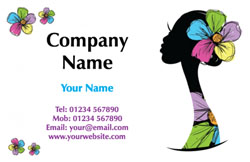 head silhouette business cards