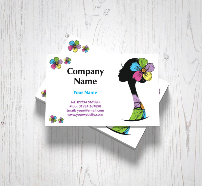 head silhouette business cards