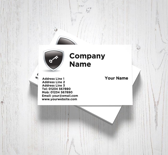security shield business cards