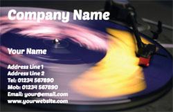 nightclub DJ business cards