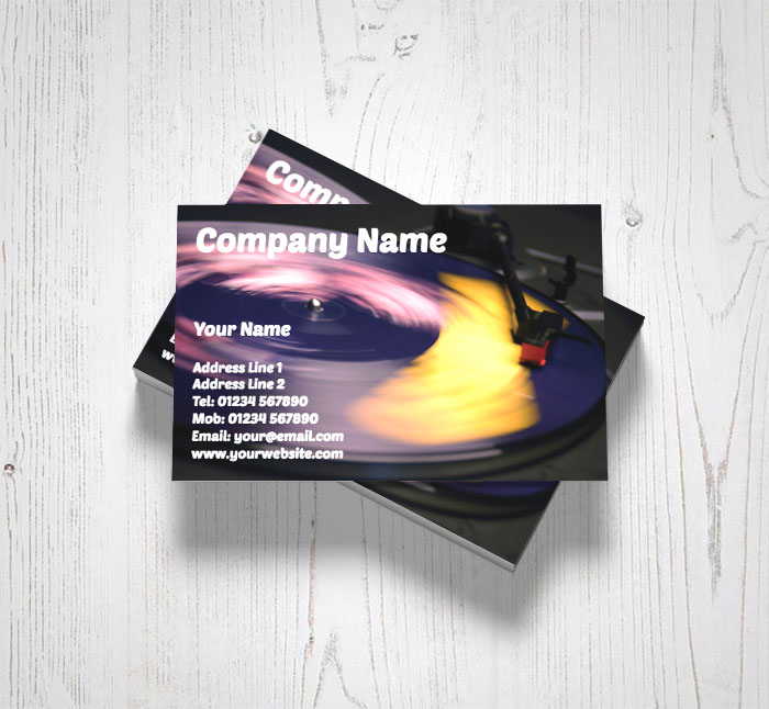 nightclub DJ business cards